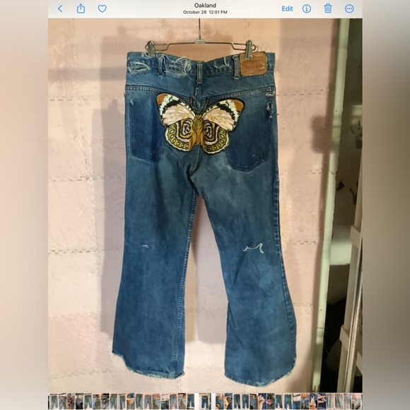 Vintage levi with butterfly patch - Picture 1 of 3